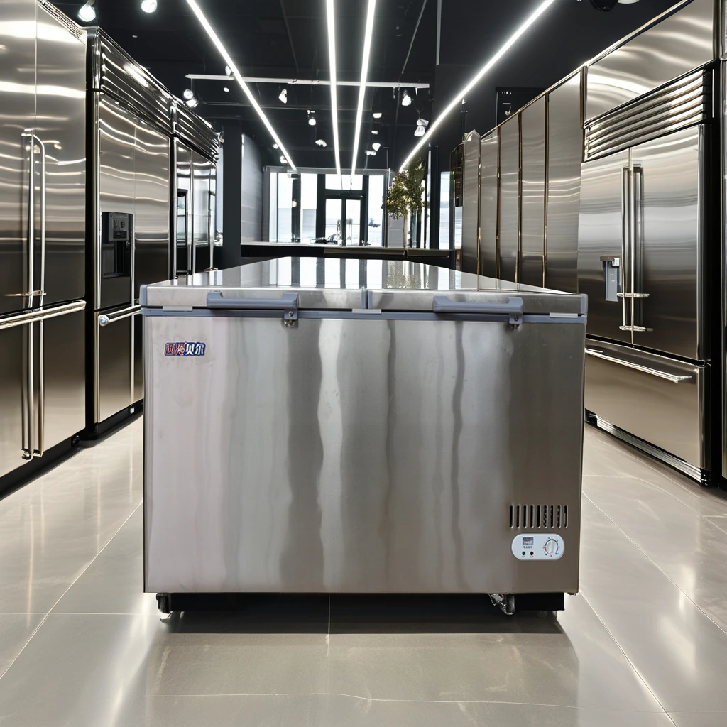 Stainless Steel Chest Freezers Butchery Equipment Double Door Fridge Butchery Equipment Neveras Refrigerator