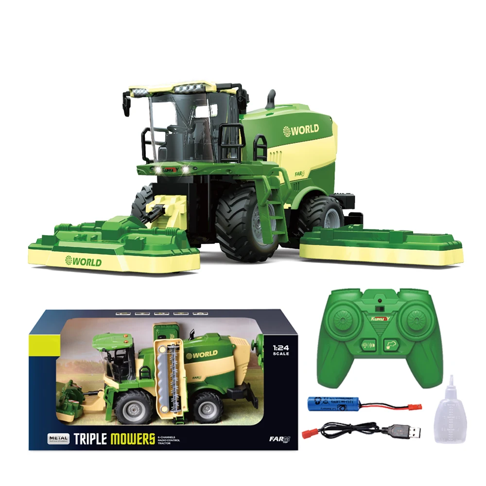 1:24 lawn mower children playgift 6channel rc truck tractor juguete