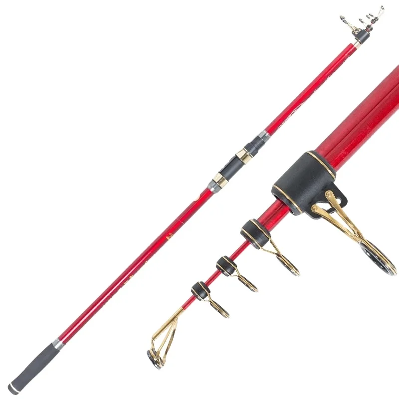 Jetshark 4.5m Long Shot EVA Handle Carbon Telescopic Fishing Rod