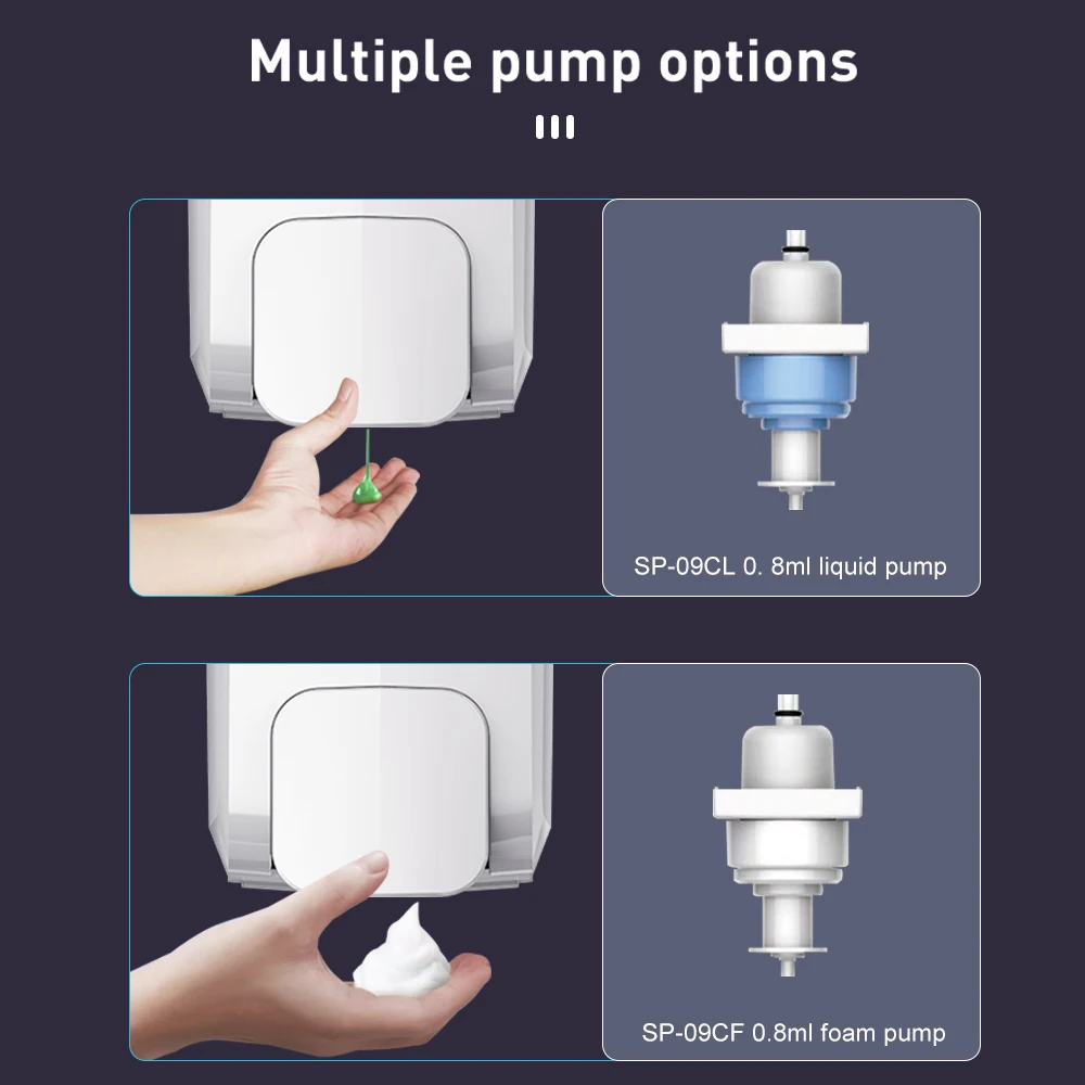 Plastic Dosage Adjustable Manual Sanitizer Gel Pump Dispenser Hospital Hand Push Foam Soap Dispenser