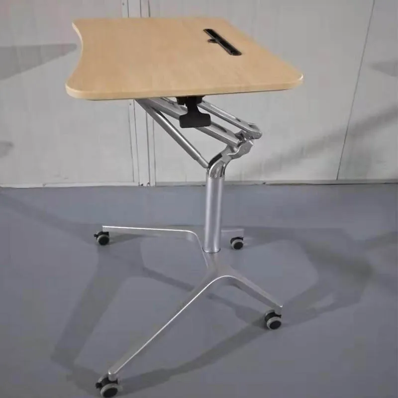 Modern Student desk Study Table Pneumatic Adjustable Height Cover Desk Spring Adjustable Desk Table