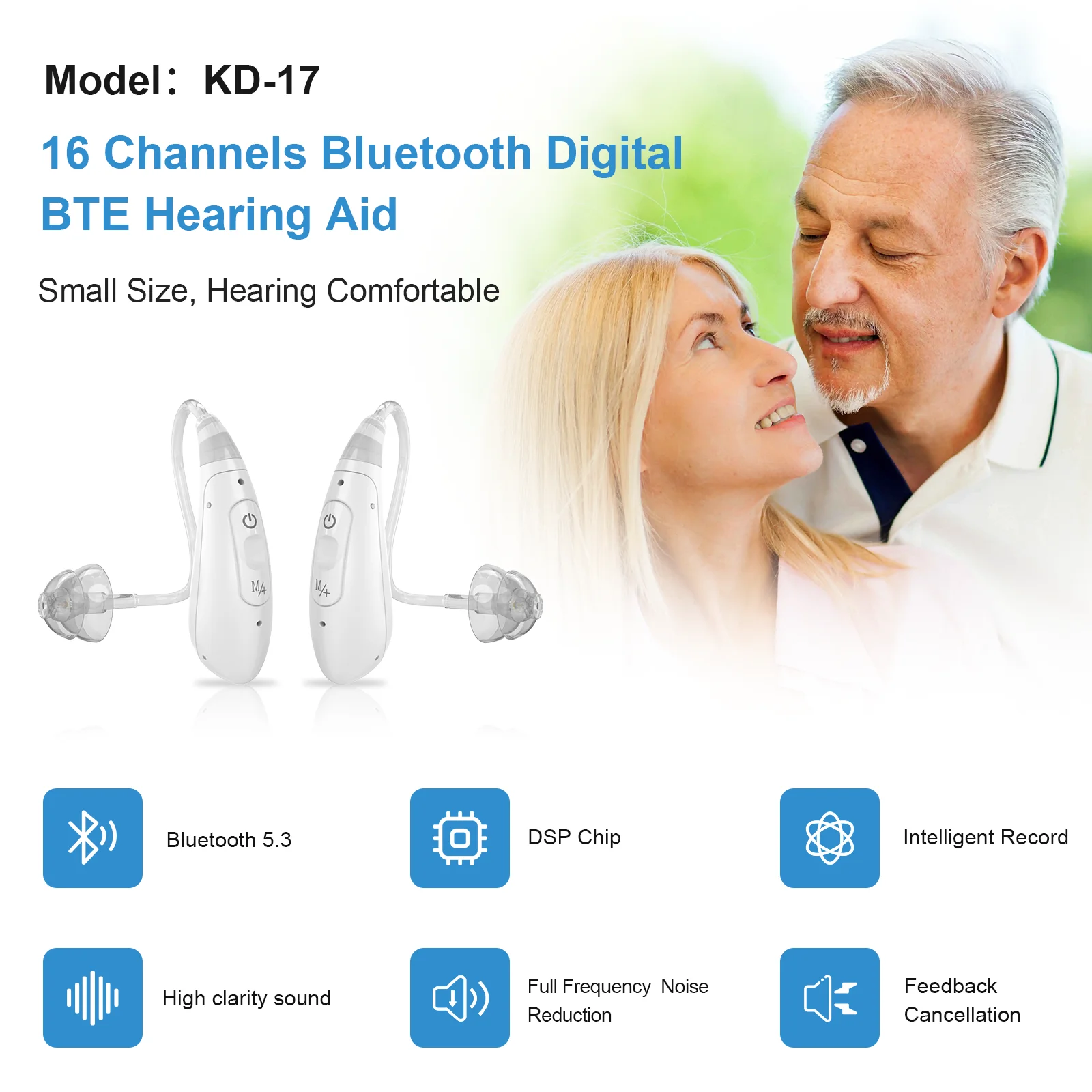 Phonak hearing aids high sound quality and long life support Bluetooth Suitable for the elderly