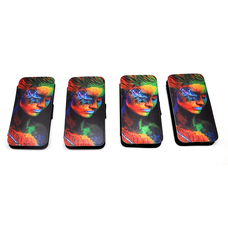 New Arrival Customized 2D Sublimation Blanks Leather Flip Phone Case Wallet Case for IPhone 15 pro max