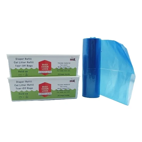 Baby Disposable Easy to Roll Continuous Diaper Pail Liners VCPC Nappy Bin Refill Eco-friendly Diaper Refill Bag