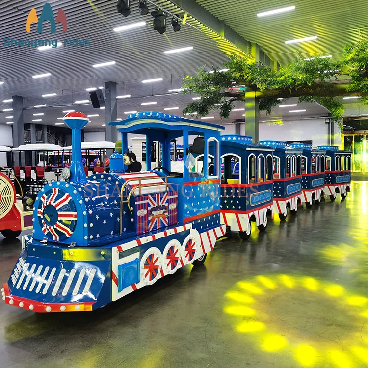 Shopping mall small amusement park trains used theme park second hand train for sale