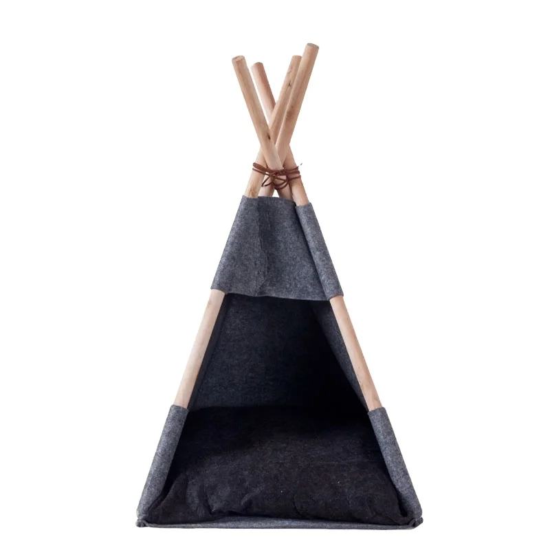 Wholesale luxury wooden pet products wooden cat nest pet cages & house