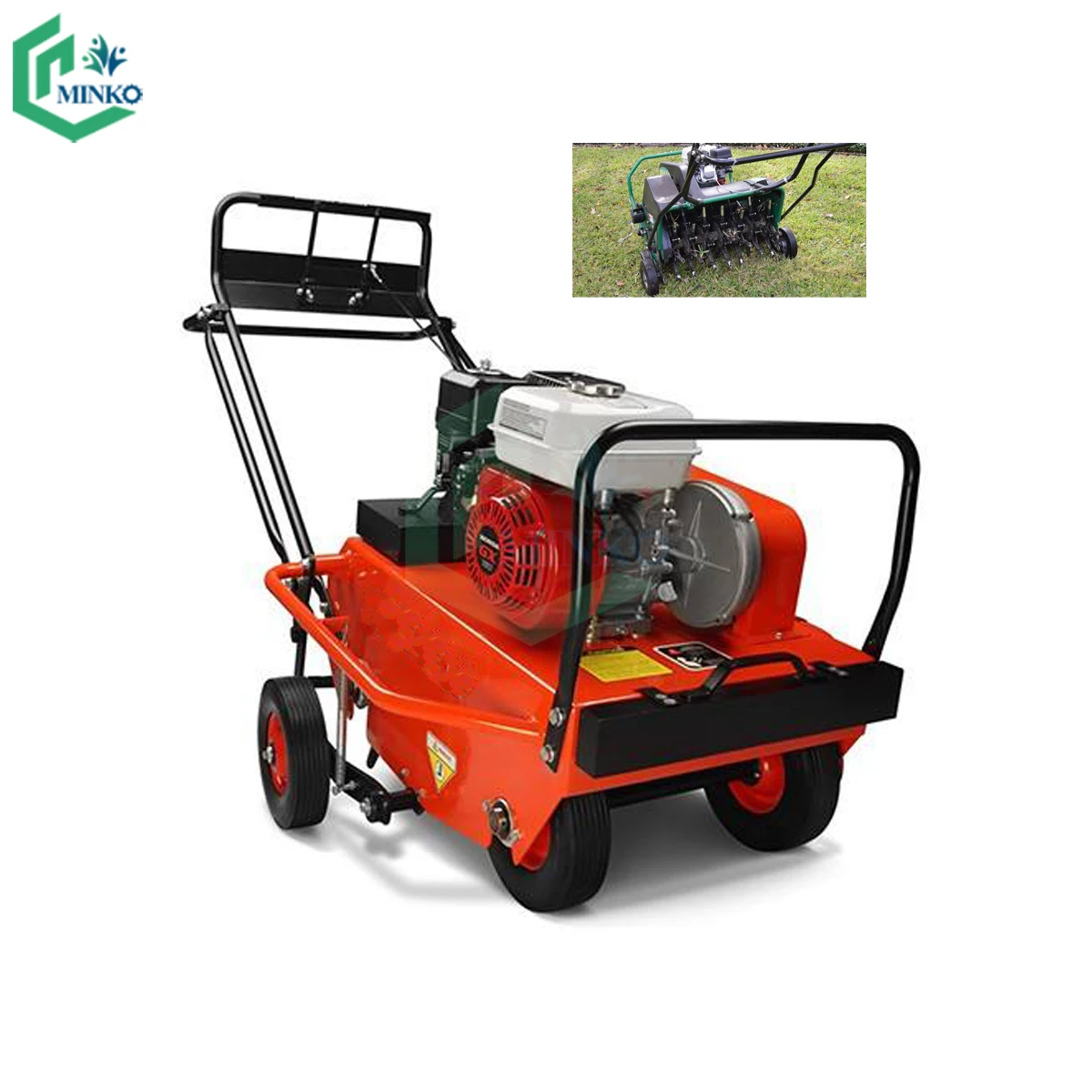 gasoline engine lawn punching machine garden yard aerator rotary push tine machinery equipment