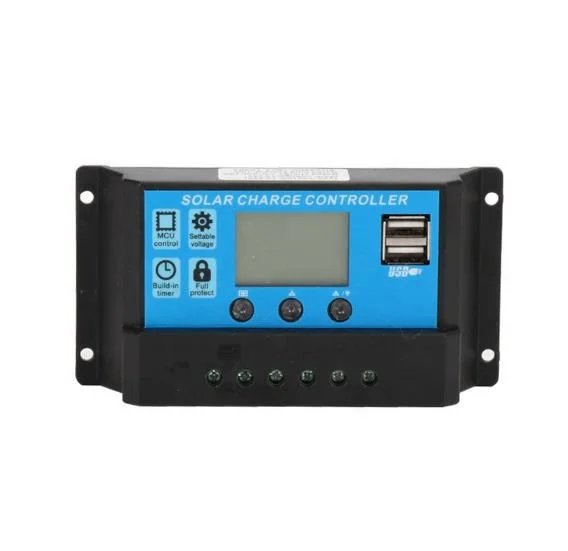 12V 24V Solar PV Charge Controller 30A 20A 10A with LCD display and double USB PWM Solar PV Regulators Battery Chargers 30Amps