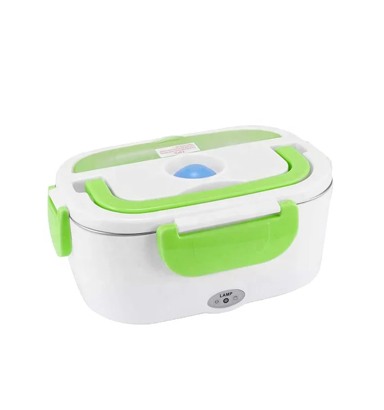 YUYANG 220V 110V 12V 24V Pluggable Office Car 2IN1 Portable Leakproof Food Warmer Bento Box Electric Heated Meal Rice Lunch Box