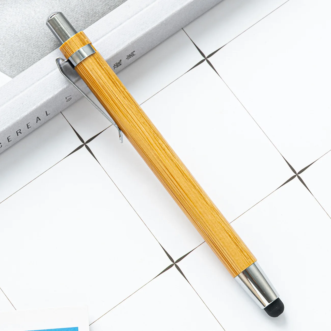 Wholesale Touch Screen Bamboo Pens Blank Personalized Engraving Wood Ball Pen Promotion Bamboo Ballpoint Pen