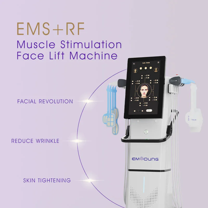 Newest Standing Electromagnetic Emrf Massager Em Rf Face Lifting Machine