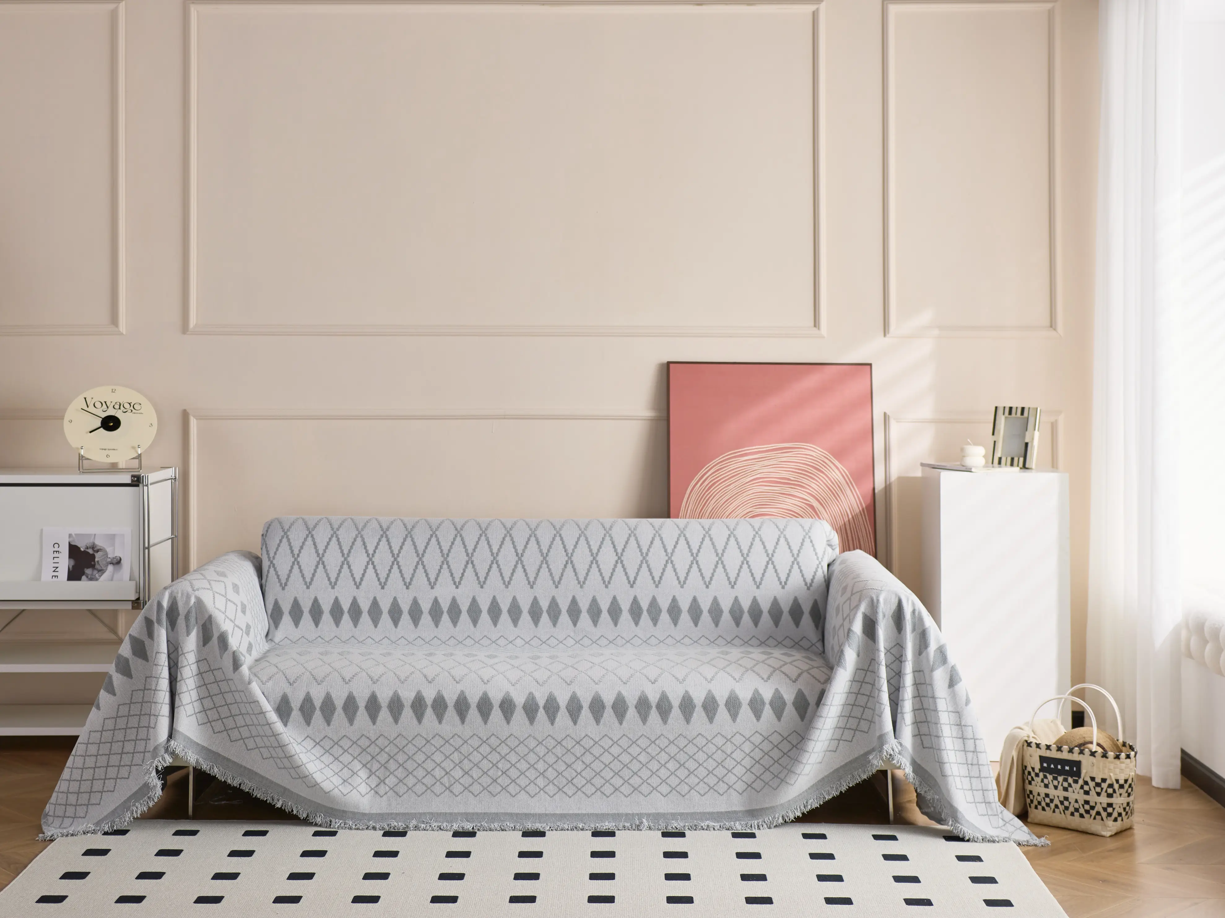 High-quality, minimalist, modern-day snow Neil, slip-on cover, easy-to-clean, full-cover protective upholstery Couch covers