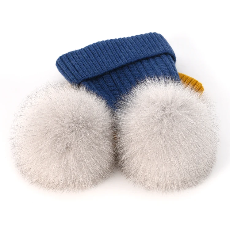 12CM KAZUFUR Fox Fur Pompoms Real Fur Ball Trim Fox Fur Pom Poms Accessories