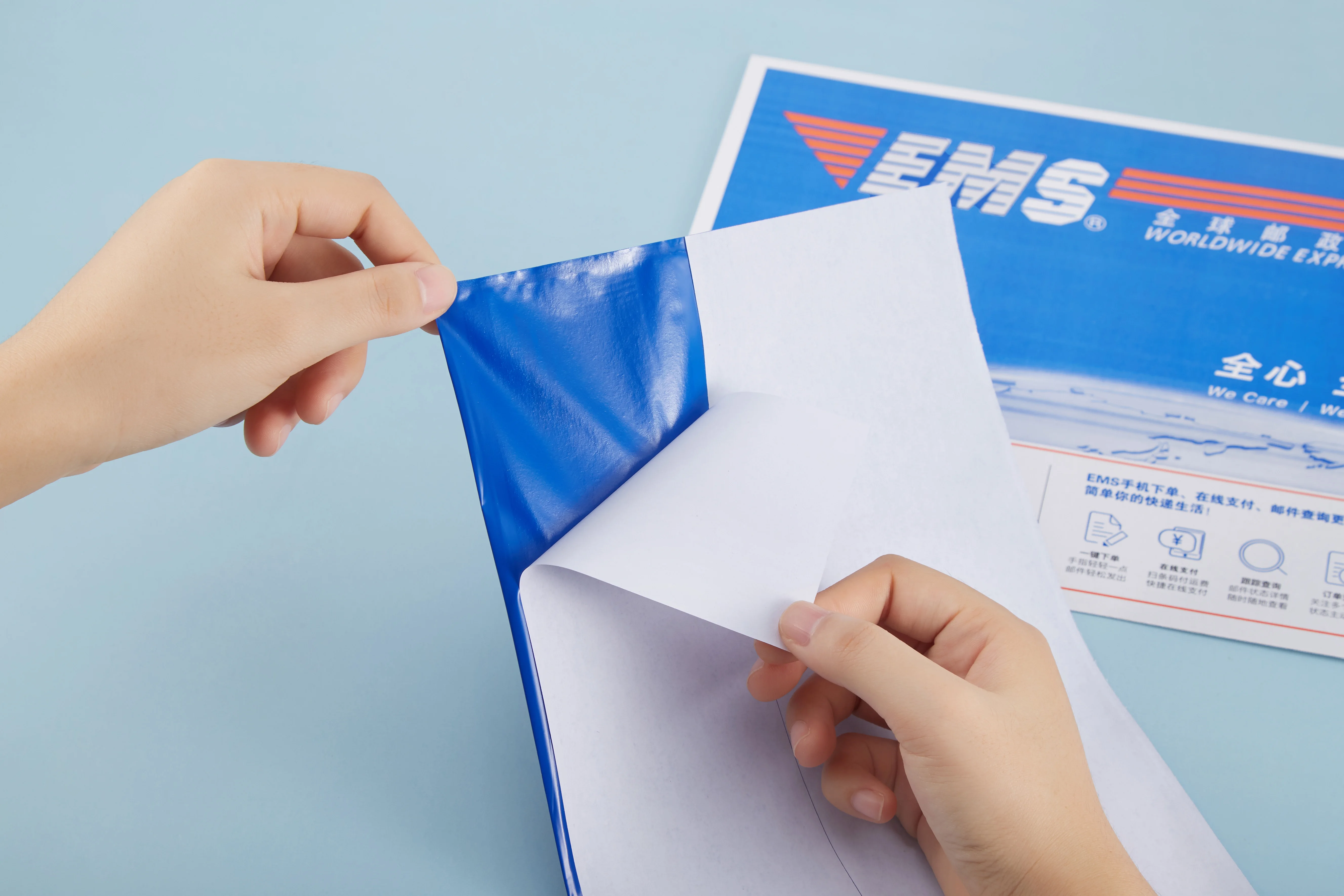 Self-Adhesive Mailing Bags Printed Packing List Envelope for Euro Market Convenient Document Storage