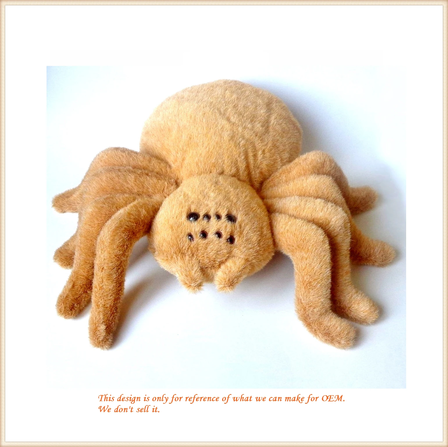 
Home Ornamentation Fluffy Oranger Spider Animal Toys 