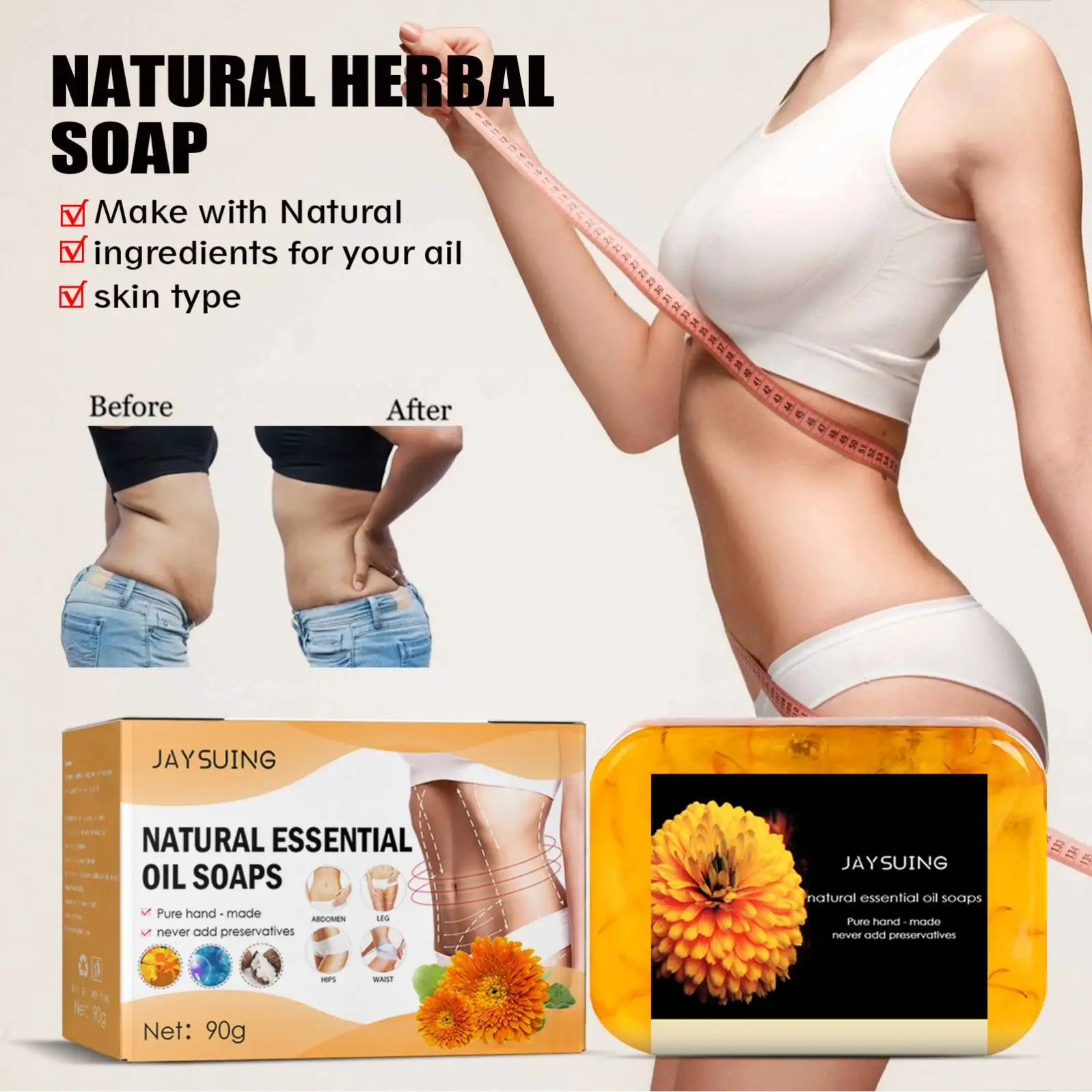 Jaysuing 90g Weight Loss Slim Soap Fat Burning Slimming Products Body Waist Losing Weight Cellulite Fat Burner Soap