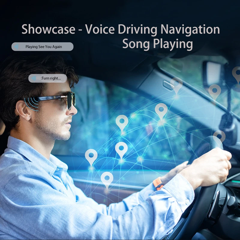 2022 Trending Product Designer Collection Smart Audio Glasses with TWS Earphone for Reading Gaming Driving Sunglasses Music Call