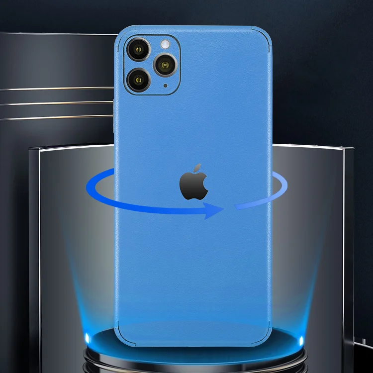 JJT Fashion Luxury Design Leather Mobile Phone Back Skin Sticker for iPhone 12 12 Pro for iPhone 13 13 Pro