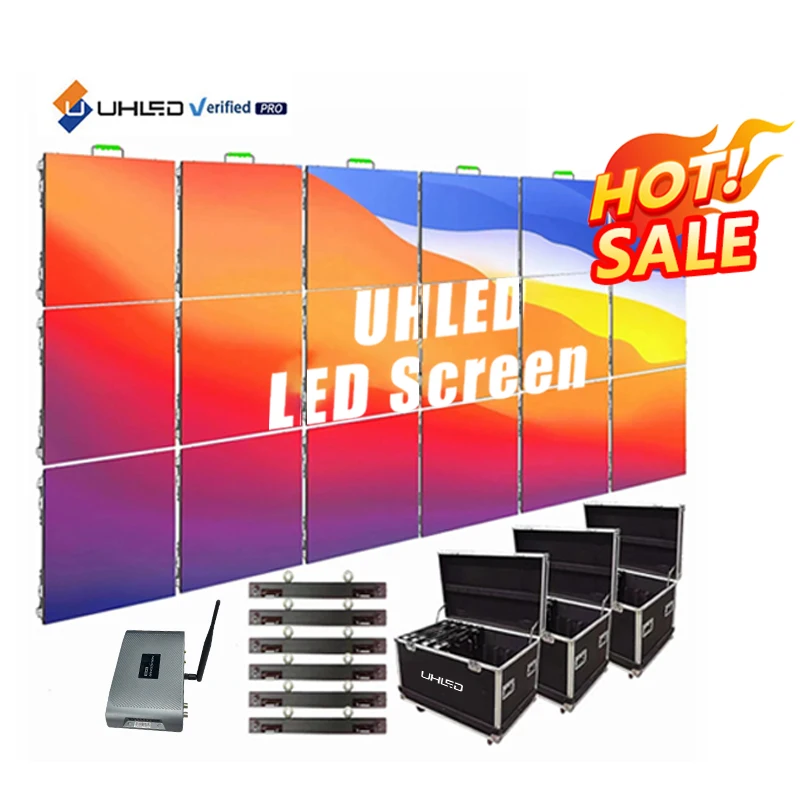 Waterproof Giant Stage Rental Screen Led Video Wall Panel Screen for Concert Price P2.6 P3.9 Rental Outdoor Led Display Screen