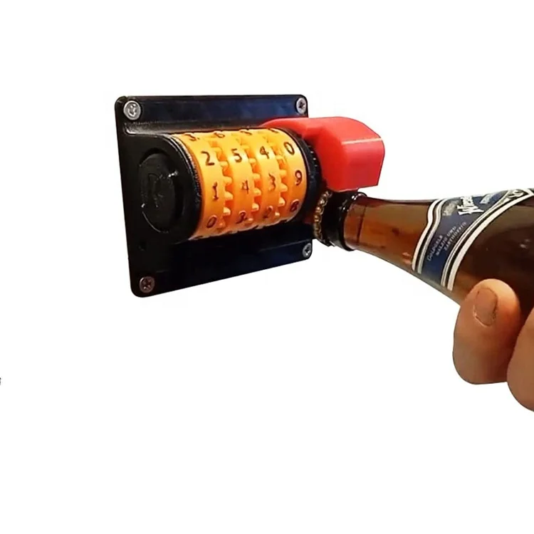 Merry Carnival Pub Style Wall Mounted Bottle Opener Counter for Home Decor