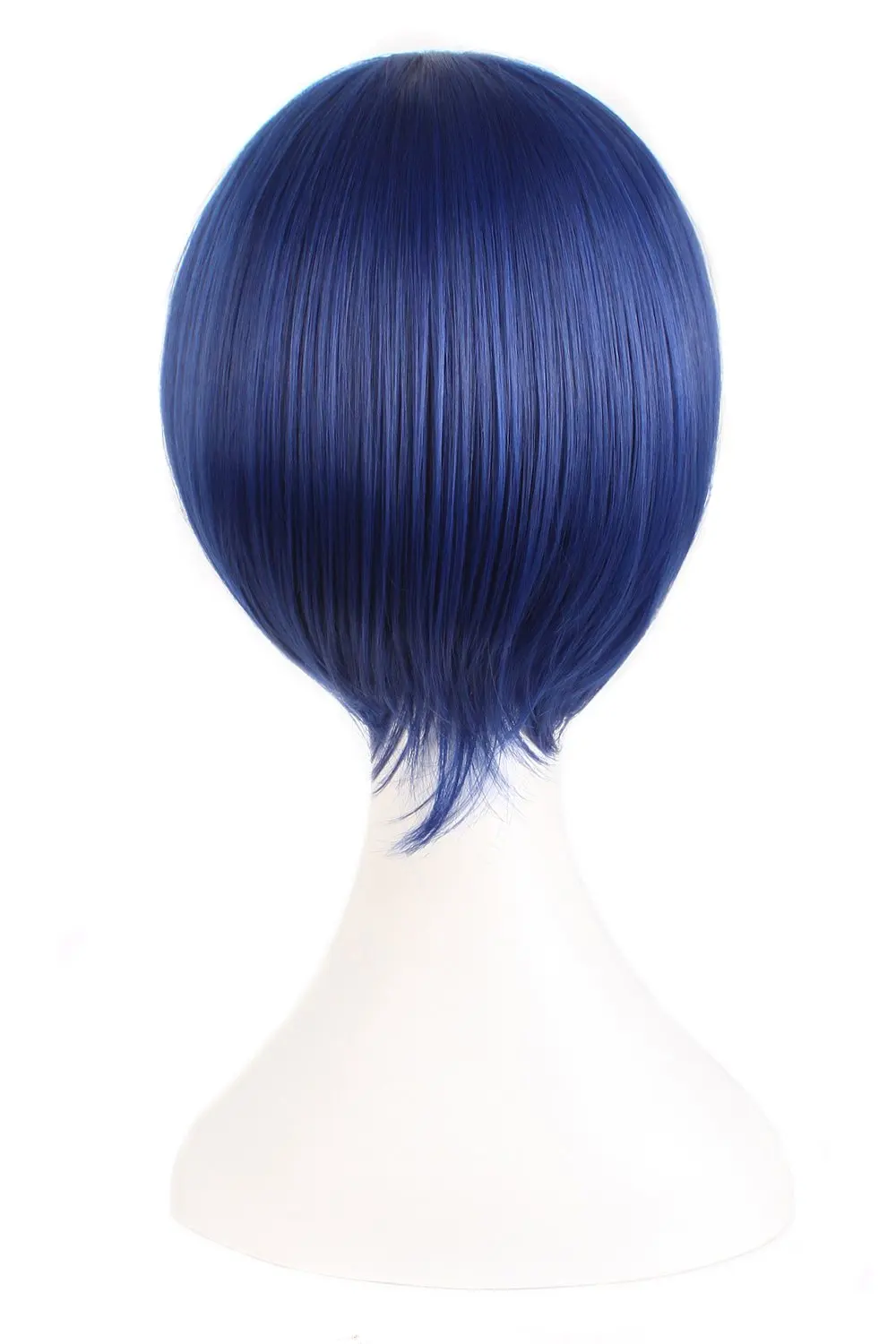 FUJIA 12 Inches\/30 cm Short Straight Cosplay Costume Wig Party Wig (Mixed Blue)