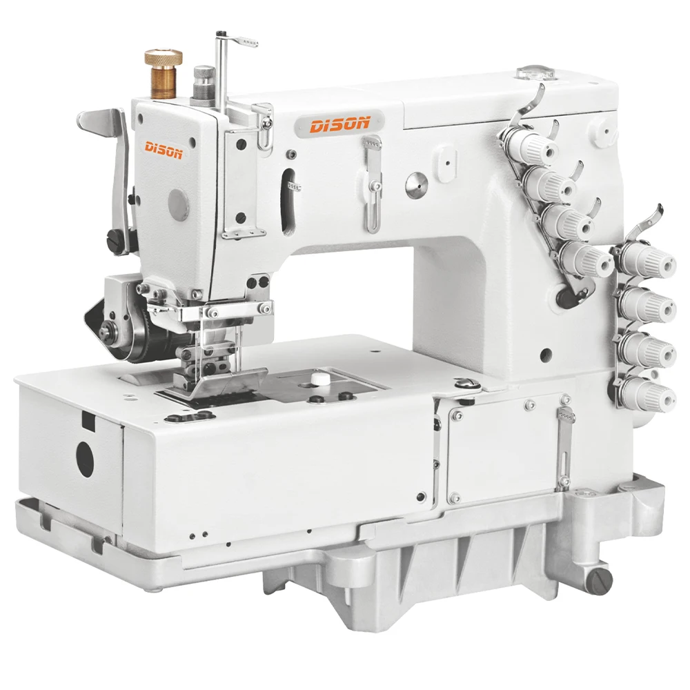 DS-1508P 1-4 needle flat-bed double chain stitch machine with horizontal looper movement mechanism