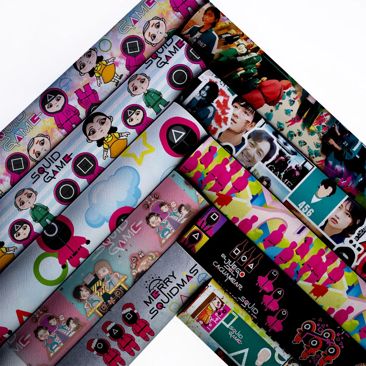 custom fabric faux leather printing 30*136cm