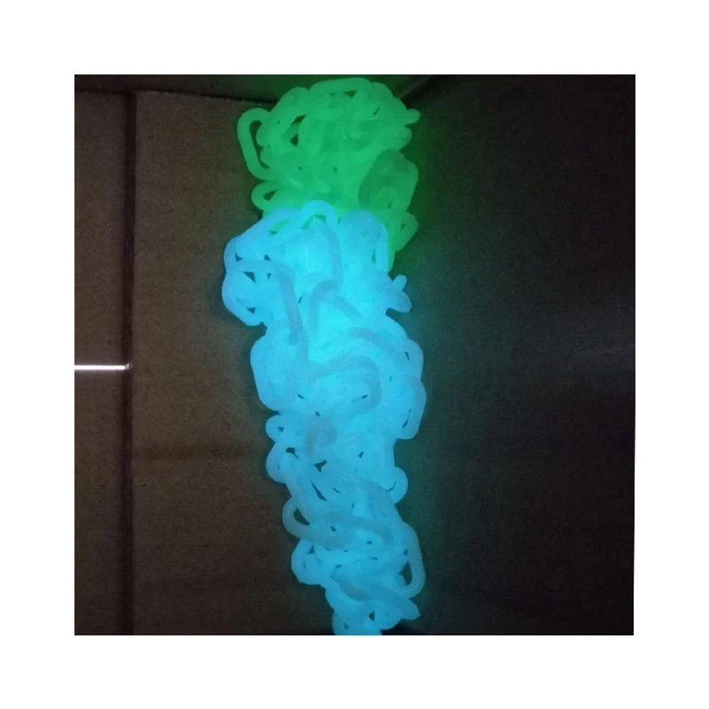 3mm multicolor handbag halloween kids glow in dark green plastic chain