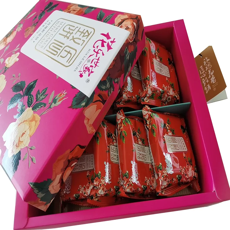 500 g Box Chinese Specialty Afternoon Tea Snack Rose Stuffing Flowers Pastry Dessert