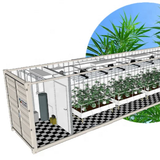 Гидропонная контейнерная система с вертикальной фермерской системой
