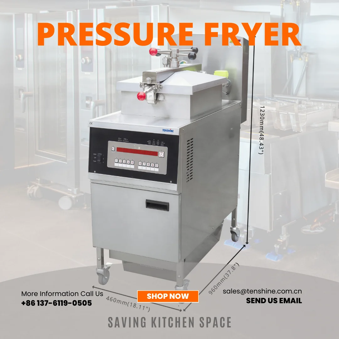 25.36QT KFC Kitchen Fried Chicken Henny Penny Fryer Chicken Broasted Machine Commercial Fryer Programing w/Oil filter