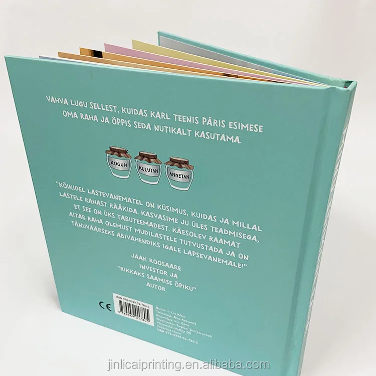 hardcover hardback children board book printing kids learning books