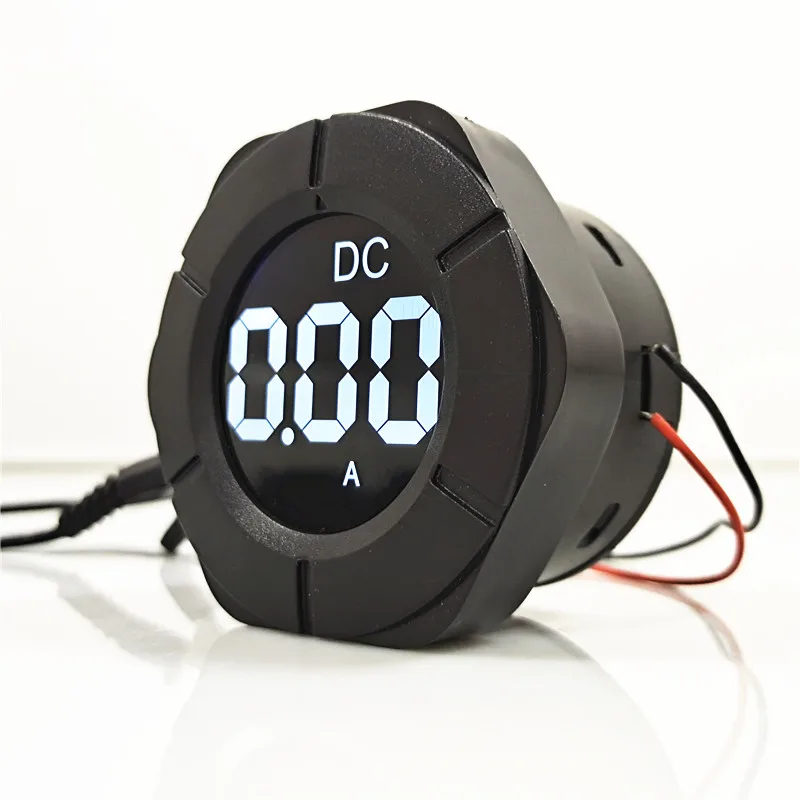Peacefair PZEM-019A 5V 12V 10A Round LCD Display Ammeter Digital DC Volt Amp meter DC Panel Meter