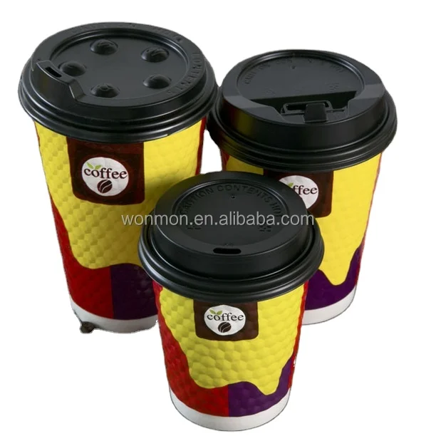 Ice cream cone with Lid Logo Printed Disposable3oz 5oz 8oz 12oz Gold Beer Customized Craft