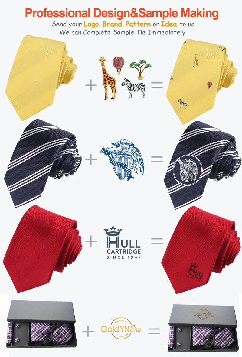 Wholesale OEM/ODM Custom Logo Cheap Necktie Low MOQ High Quality Horse Pattern Classic Business Neck Ties For Men