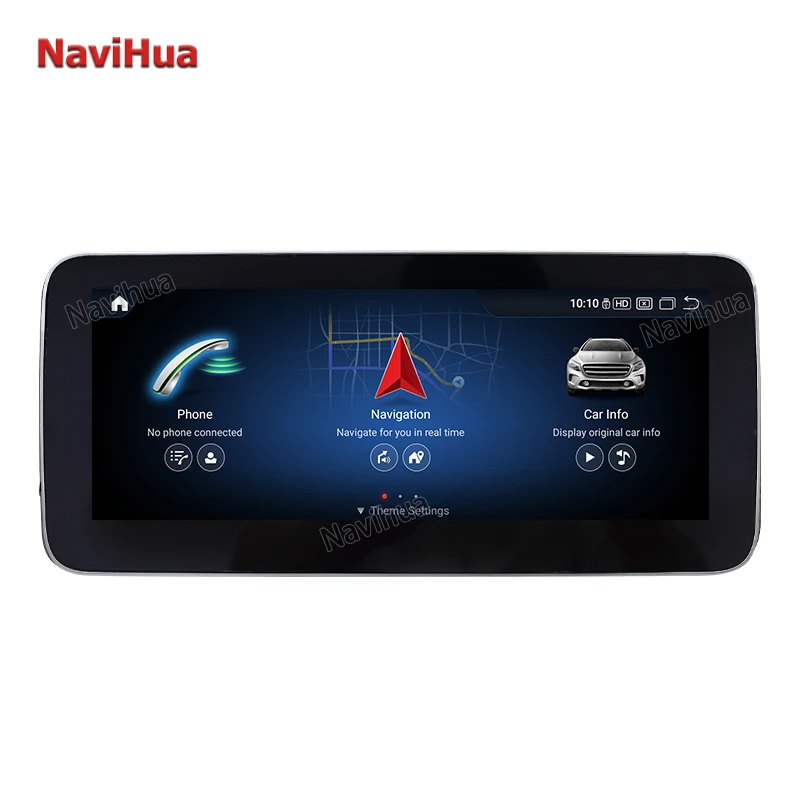 NaviHua Touch Screen Car Radio 12.3 Inch Android Car Stereo DVD Player GPS Multimedia for Mercedes Benz C Class NTG5.1 5.0