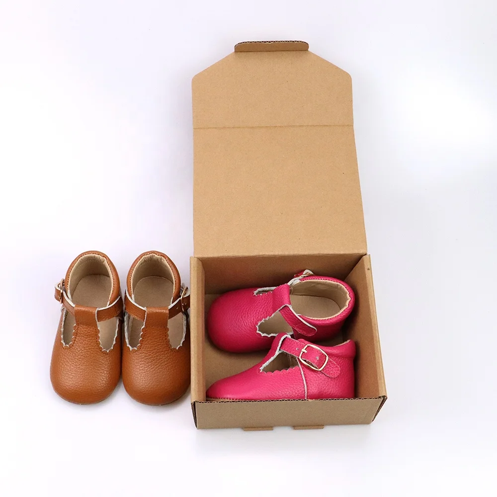 Smile Baby Soft Suede Leather  Girl Mary Jane Princess Genuine Leather 100%   Cow Leather Newborn Baby Shoes