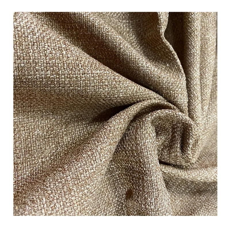 Low Price 100 Linen Fabric Grey Black Color 200GSM Use For Sofa Cover