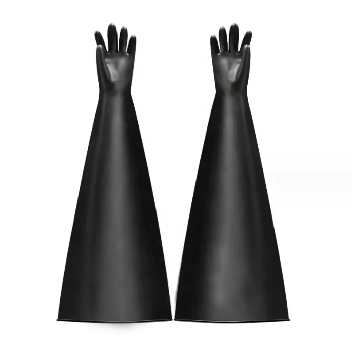 High Acid and Alkali Resistant Butyl Rubber Gloves Honeywell 8B1532A Alternative Grip Enhanced Work Safety Glove Box