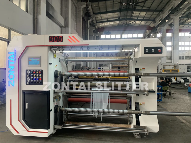 Slitting and Rewinding Machine Slitting Rewinder Woven Fabric 400m/min Production Capacity White