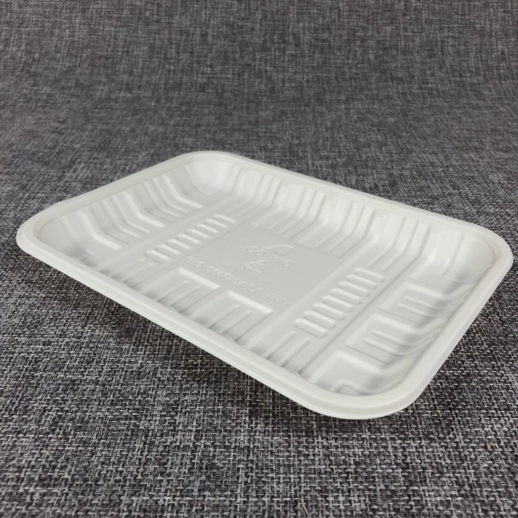 G11 15%off biodegradable disposable cornstarch corn starch large chipy chicken food meat tray clamshell platter