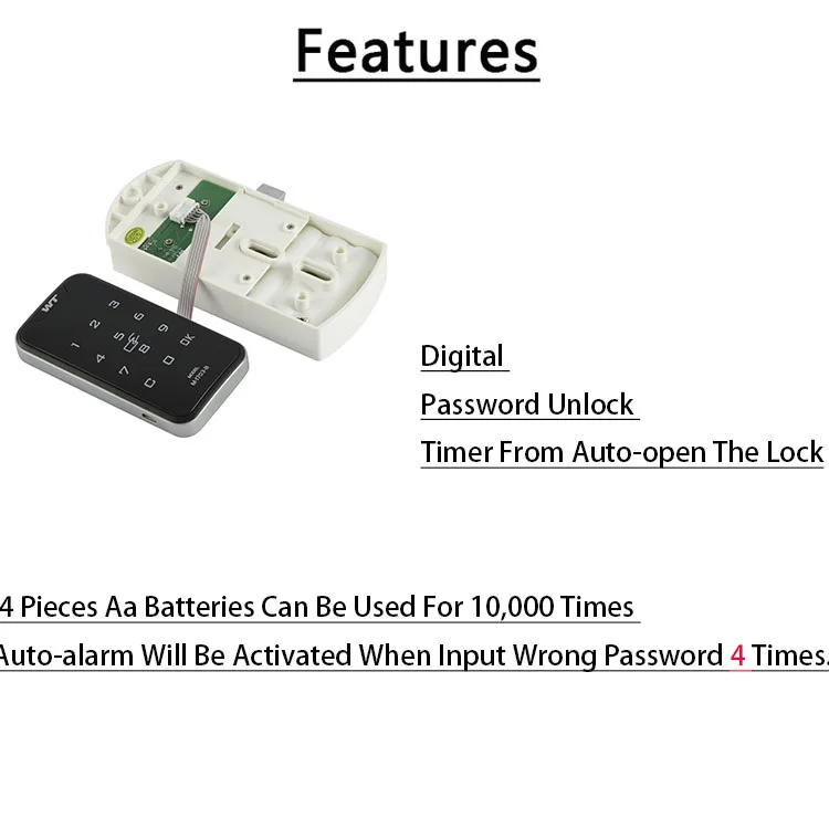 Оптовая продажа, цифровой комбинированный замок, электронный замок, смарт-замок для шкафа, двери шкафа, Rfid-замок