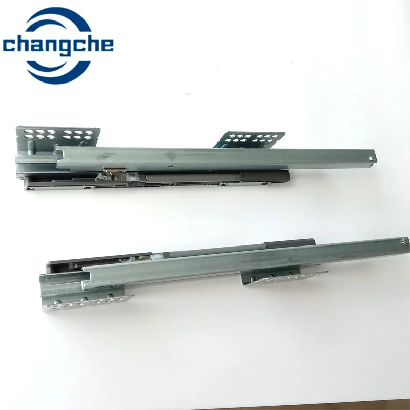 Changche drawer guides channel 3D adjustable soft closing undermount heavy duty full extension metal rail drawer slides