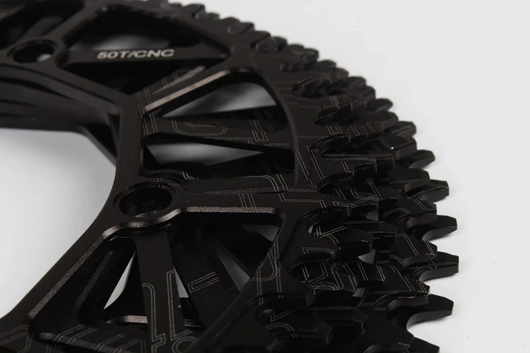 Litepro 130 BCD 9 10 11 Speed Hollow CNC Alloy Single Disc Chainwheel Road Folding Bike Chain Wheel 46-58T Chainring