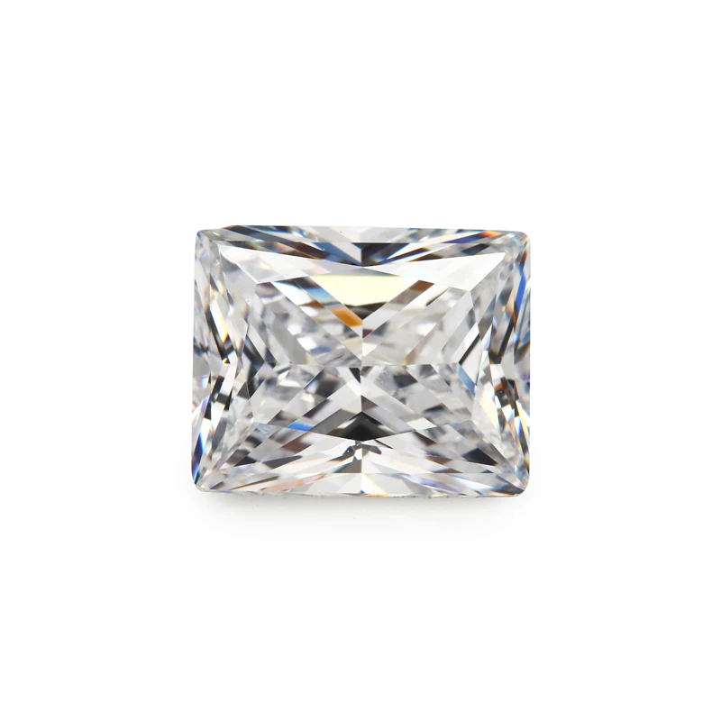 500pcs /bag  Wuzhou High quality CZ Jewelry 4A Rectangle 2*4mm -10*12mm white color loose cubic zirconia stone for jewelry
