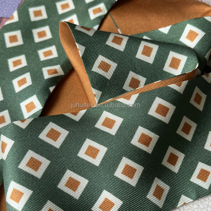 Оптовая продажа, шелковая лента с принтом на заказ, украшение для волос, шарф, Шелковый узкий шарф