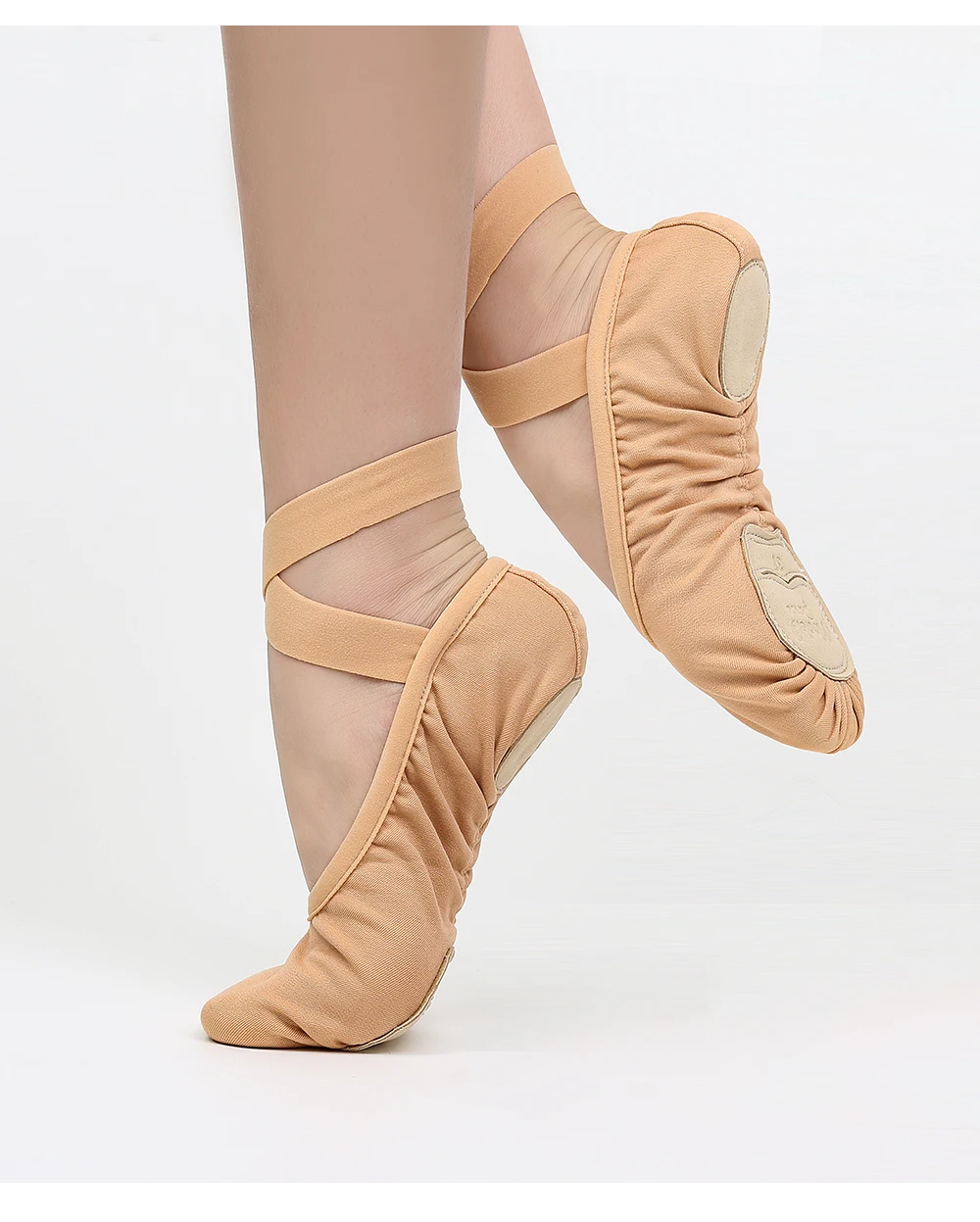 Super Soft Stretch Spandex Basic Split Sole Canvas Girl Ballet Gymnastic Dance Foot Wears Shoes