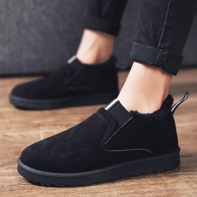 Winter Comfortable Cotton Shoes Men High Quality Snow Boots Anti-slip  Anti-slip Ankle Boots Warm Fashion