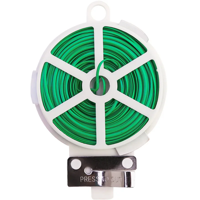 LINKWIN Garden Plastic Coated Twist Tie for Planting Twist Band Clip Branch Bundling with Cutter