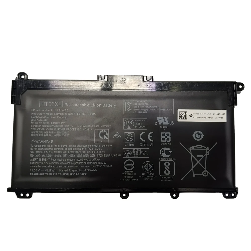 HT03XL HSTNN-LB8M L11421-421 New Genuine Laptop Battery For HP Pavilion 14-CE 15-CS 15-DA Series 11.55V 41.04WH